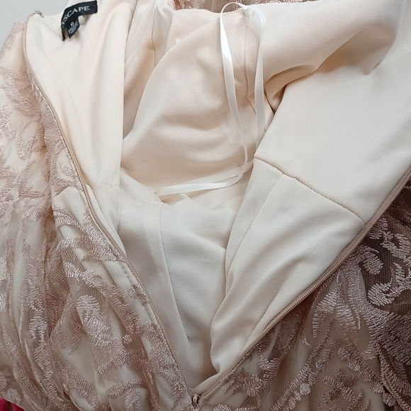 XSCAPE Fairy Lace Floral Embroidered Fit & Flare Dress - Picture 15 of 15